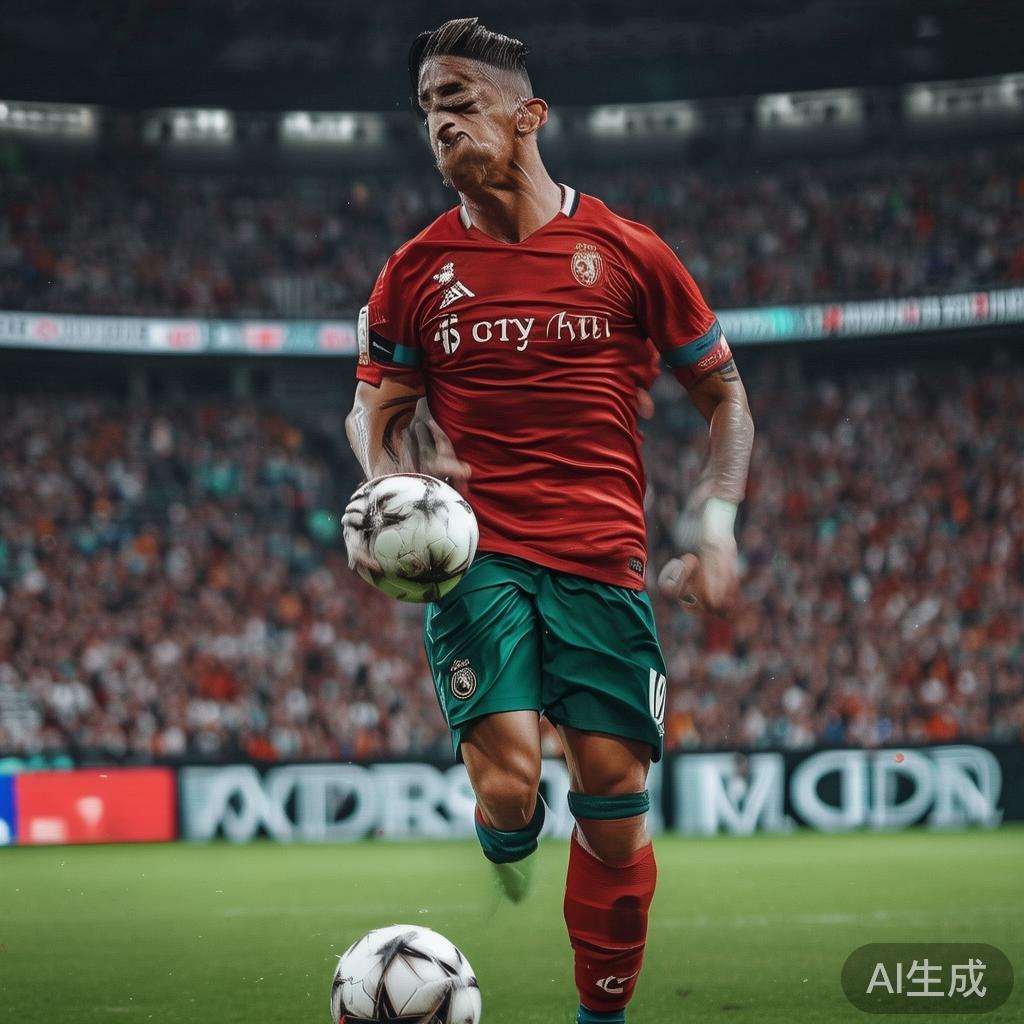 在现代足球运动中，C罗被誉为“足球机器”，他的每一